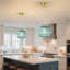1 - Single Pendant Light With Stained Glass Shade-672046526