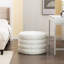 Repose-pieds rond avec repose-pieds en velours-1415130693