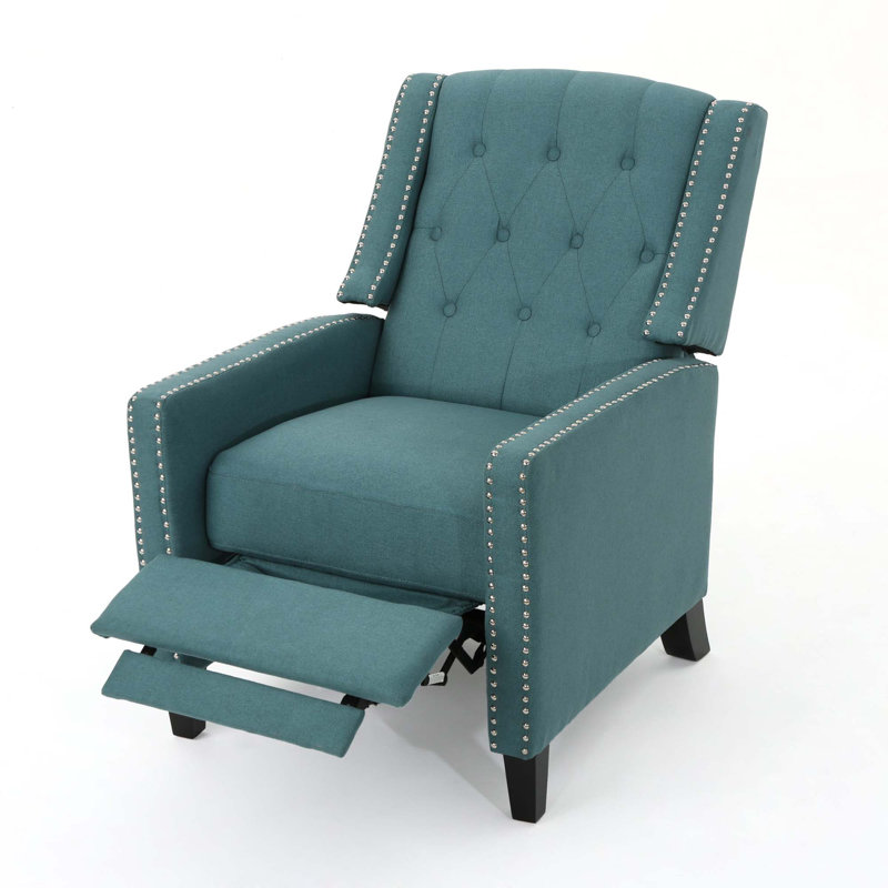 Classic Fabric Push Back Chair, Teal