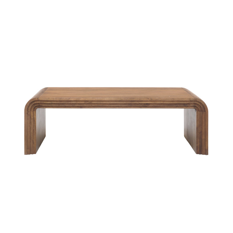 Palencia Solid Mango Wood Coffee Table, Natural