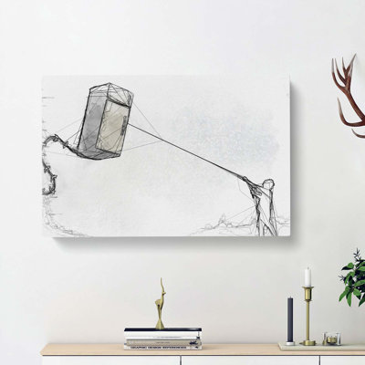 Fridge Kite by Banksy - Wrapped Canvas