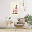 Art mural moderne minimaliste Life Happens Wine Helps-1640229709