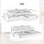 Canapé-lit modulaire en L compressé en forme de L de Boneless-164399126