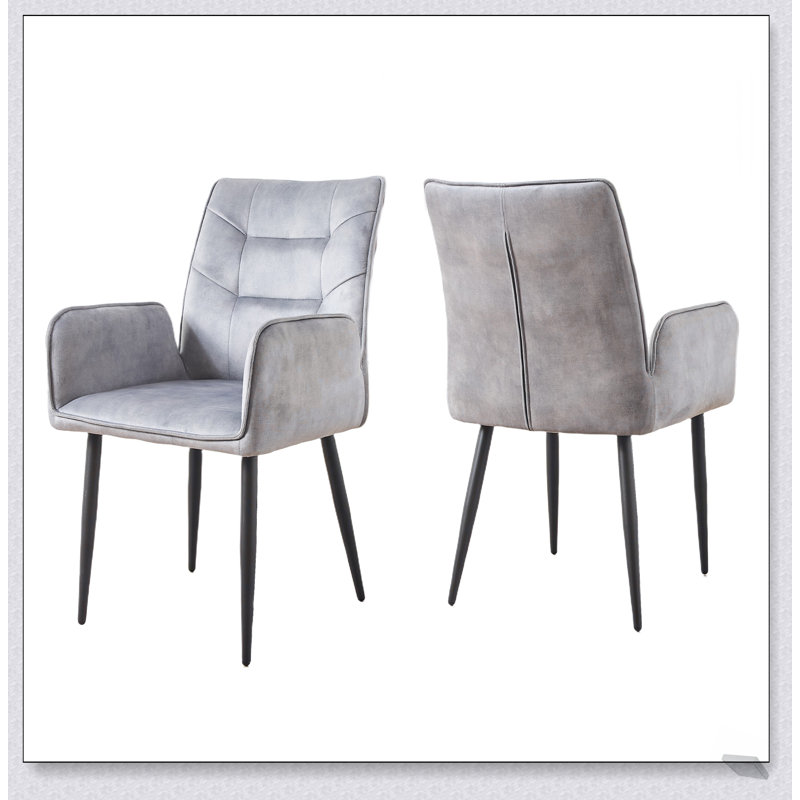 Ensemble de chaises de salle à manger 2 pièces Modern, Gris