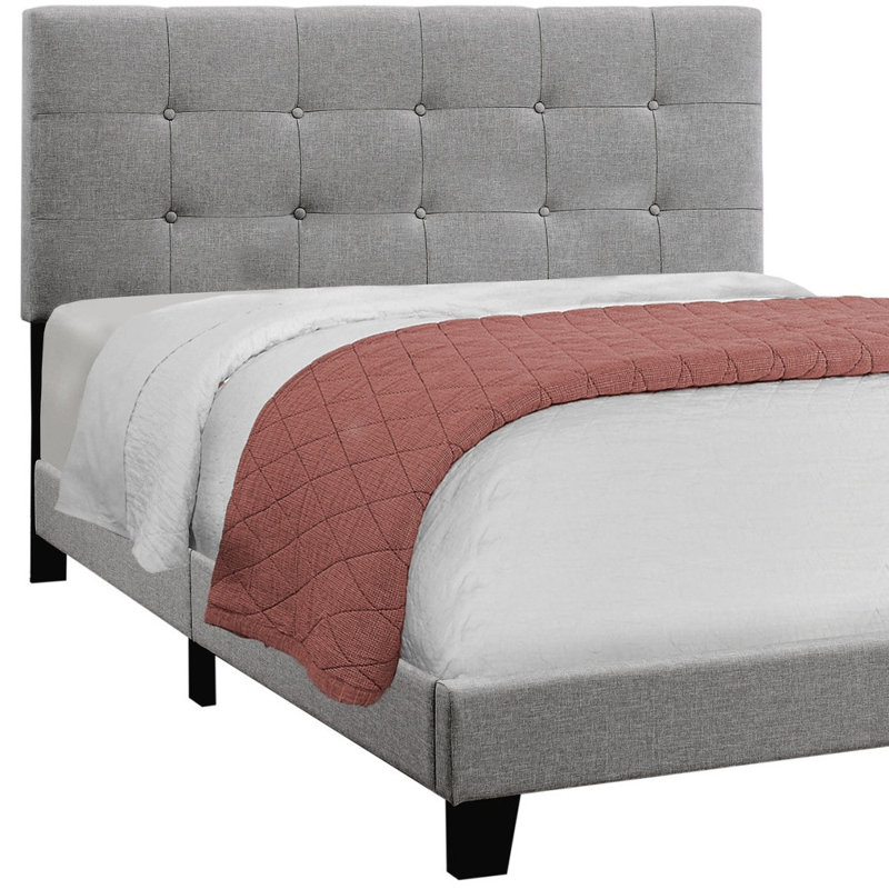  Structure de lit tapissier Madison Grey