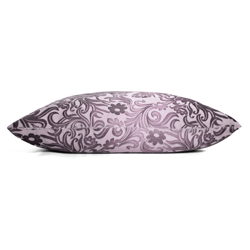 Prospect Park Square Velvet Pillow Cover & Insert, Thistle, 18" x 18"