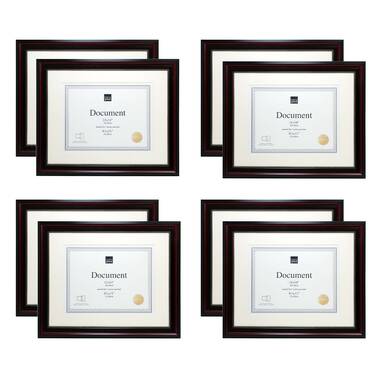 8 Piece Syston Gallery Picture Frame Set Three Posts Teen Color Black