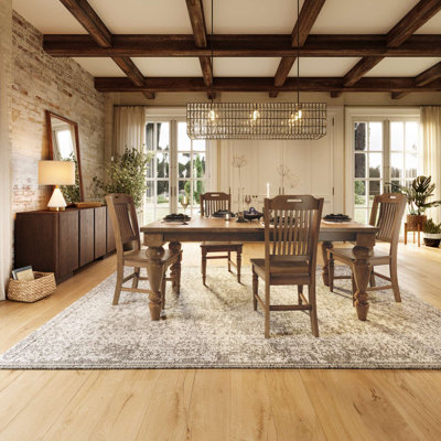 Powers Classic Farmhouse Rectangular 5 Piece Dining Set - Light Brown