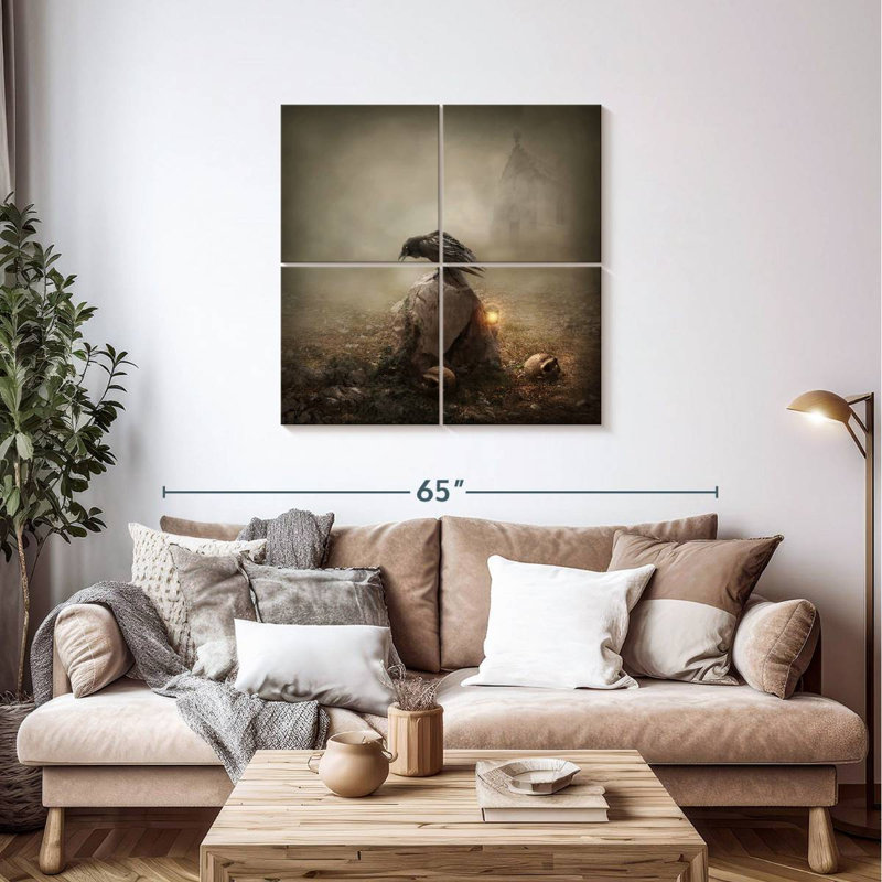 Hitzel Crow, 38" H x 38" W