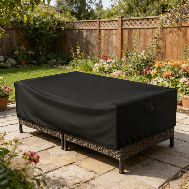 Black Patio Outdoor Furniture Cover Sofa Cover