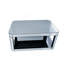 Table basse, table de centre rectangulaire avec plateau en verre pour le salon