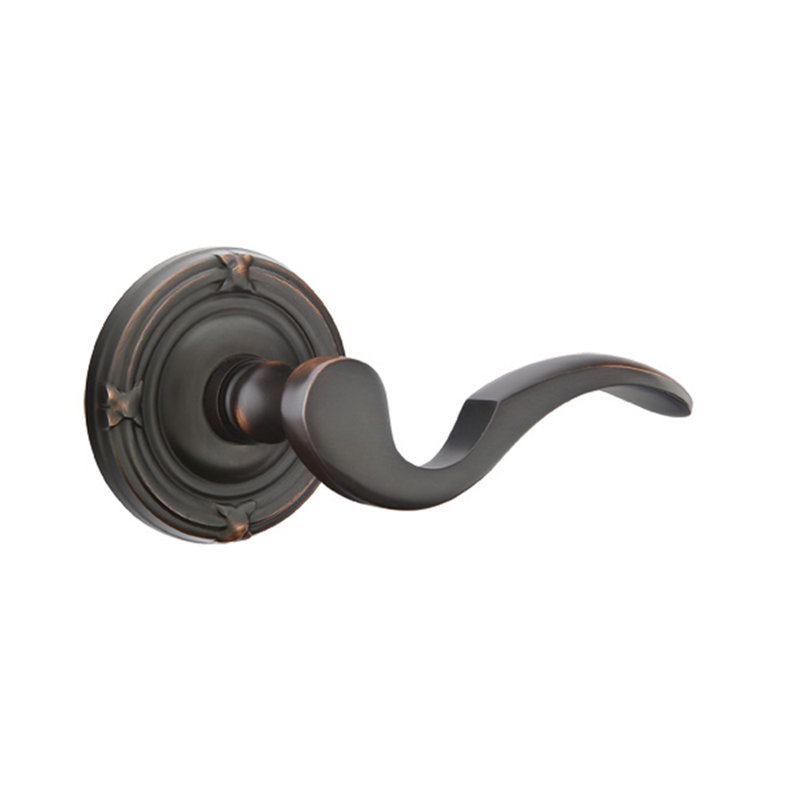 Poignée de porte avec rosette Cortina Passage (Hall & Closet), Bronze huilé, Droite
