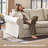 89'' Upholstered 3-Seater Sofa With Rolled Arms, Slipcovered Couch For Living Room-1685974913