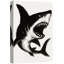 «Black and White Shark Art», reproduction d'art sur toile encadrée-211277079-211278573