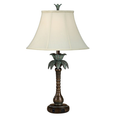 Palm Tree Resin USB Table Lamp