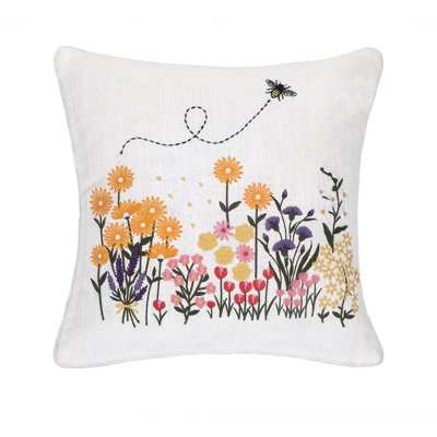 Bumble Bee Garden Spring Decorative Throw Pillow