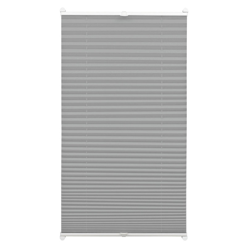 Semi Sheer Pleated Shade, 210cm L x 90cm W, Slate