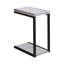Table de collation moderne en ciment et noire, pratique et pratique pour les espaces de vie
