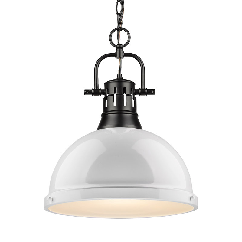 Alethia 1 - Light Pendant, White, Matte Black