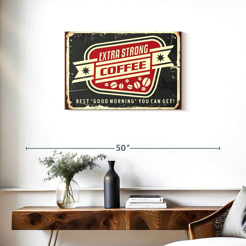 Plaque murale «Best Morning Coffee», H 20 po x l 30 po
