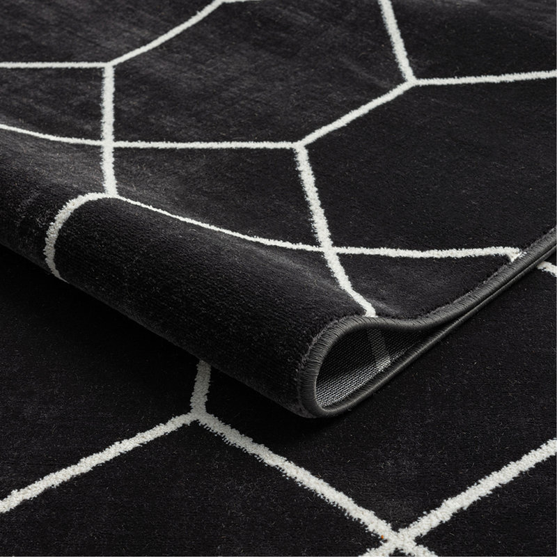 Tapis tissé à motif géométrique Trellis