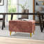 Banc de rangement rembourré à couvercle rabattable-609026835
