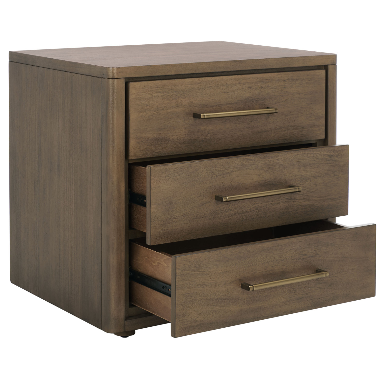 Atherton 3 - Drawer 26" Nightstand, Brown