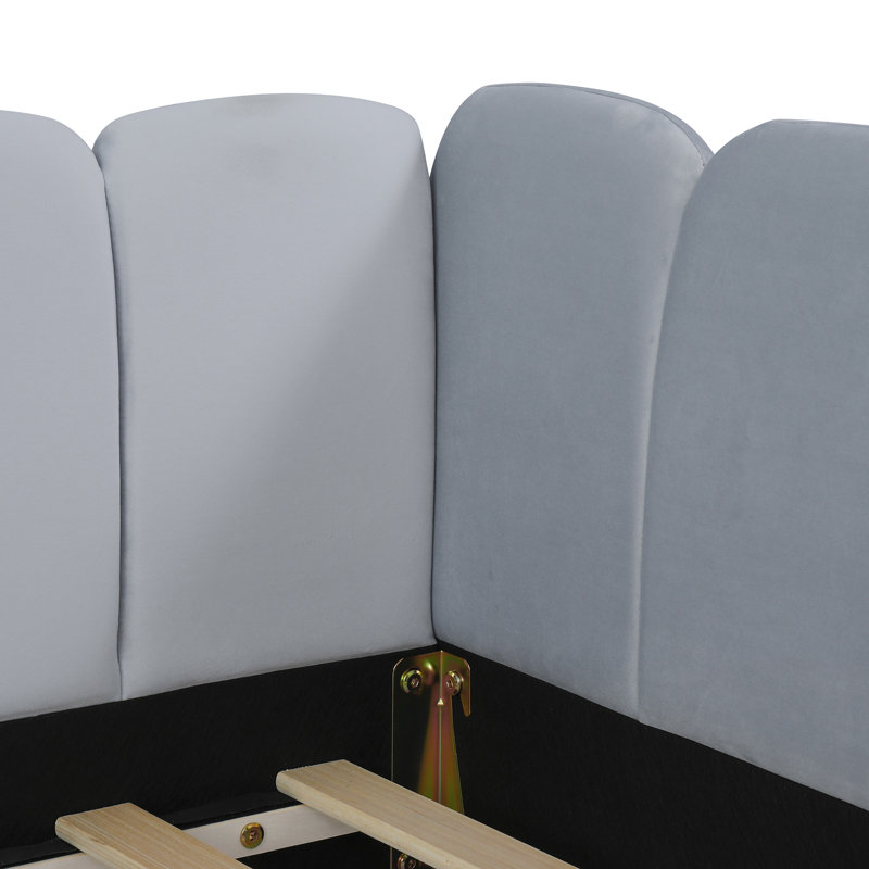 Lit tapissier moderne, Grey