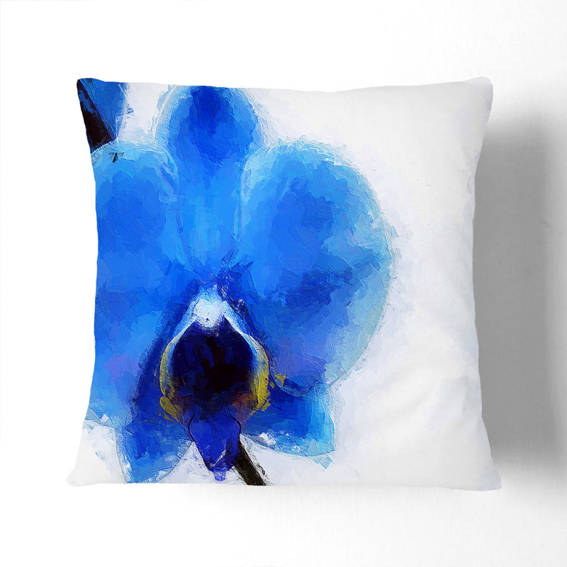 Floral Square Throw Cushion, Stone, 55cm H x 55cm W x 20cm D