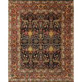 High-Quality Hand-Knotted Blue And Red Area Rug