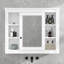 Armoire de rangement murale avec miroir, 6 tablettes ouvertes-2122791155