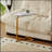 2-pieces White C-shaped Side Table, C Shaped End Table, Side Table for Couch and Bed