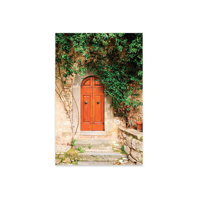 " Italy, Tuscany, Greve In Chianti. Chianti Vineyards. Stone Farm House Entrance Door. " by Emily Wilson