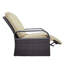 Fauteuil inclinable d'extérieur, fauteuil inclinable réglable en osier