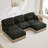 Spacious Modular Sofas Chenille Leopard Modern Style For Home Living