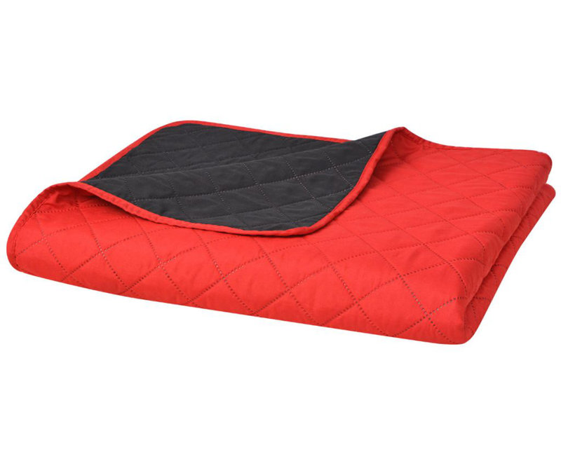 Kleoniki Modern & Contemporary Bedspread, 170 x 210 cm, Red/Black