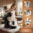 5-Liter Electric Food Mixer, 10 Speed, Suitable For Daily Kitchen Use, Equipped With An Egg Beater, Kneading Hook, Flat Mixing Paddle, Black-122104232
