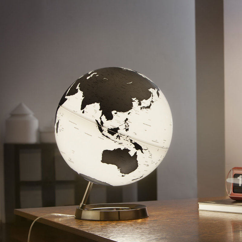 Plastic / Acrylic Tabletop Globe, Black