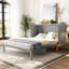 Grand lit escamotable gris, lit escamotable peu encombrant-13164541