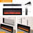 50" Electric Fireplace, Wifi-Enabled Heater, Recessed In-Wall And Wall-Mounted-914581159