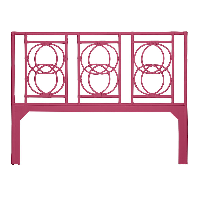 Emilia Open-Frame Headboard, King, Pink