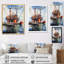 «Lissner Blue Oil Rigs Fields Offshore», reproduction d'art sur toile-656249899-656249879
