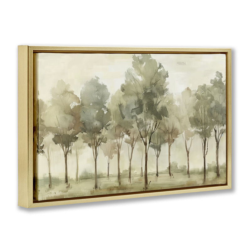 Douce promenade à Forest Grove, Cadre flottant gris lustré, H 21 po x l 31 po