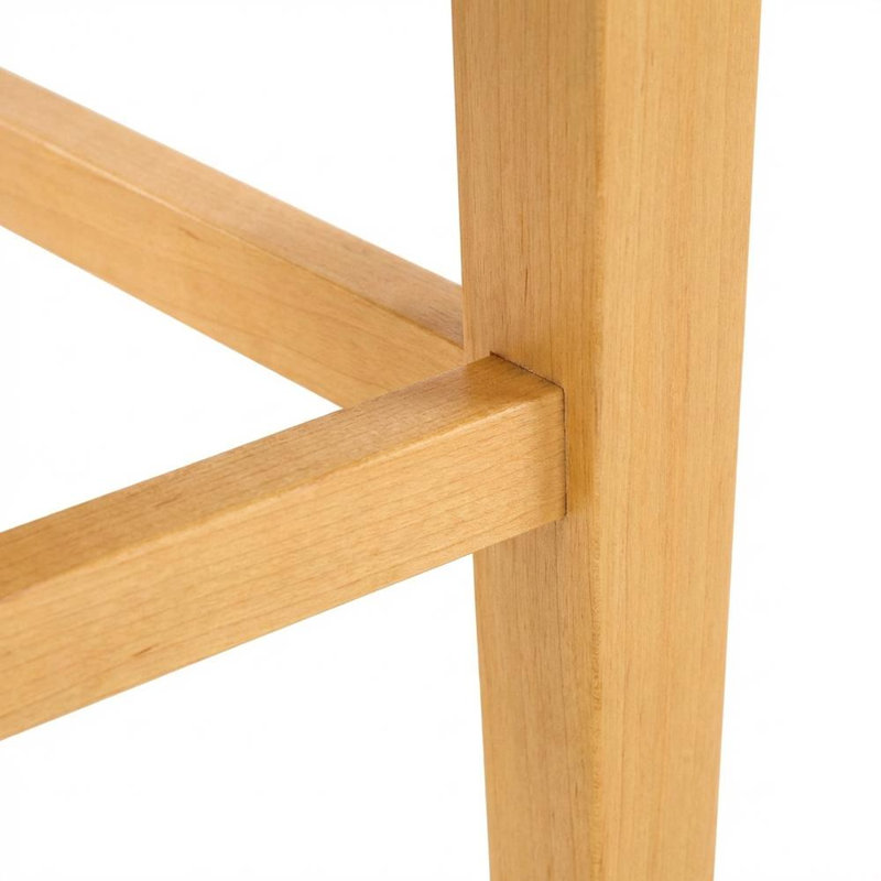 Ensemble de 4 chaises de salle à manger, chaises en bois à finition chêne, chaises de cuisine et de salle à manger
