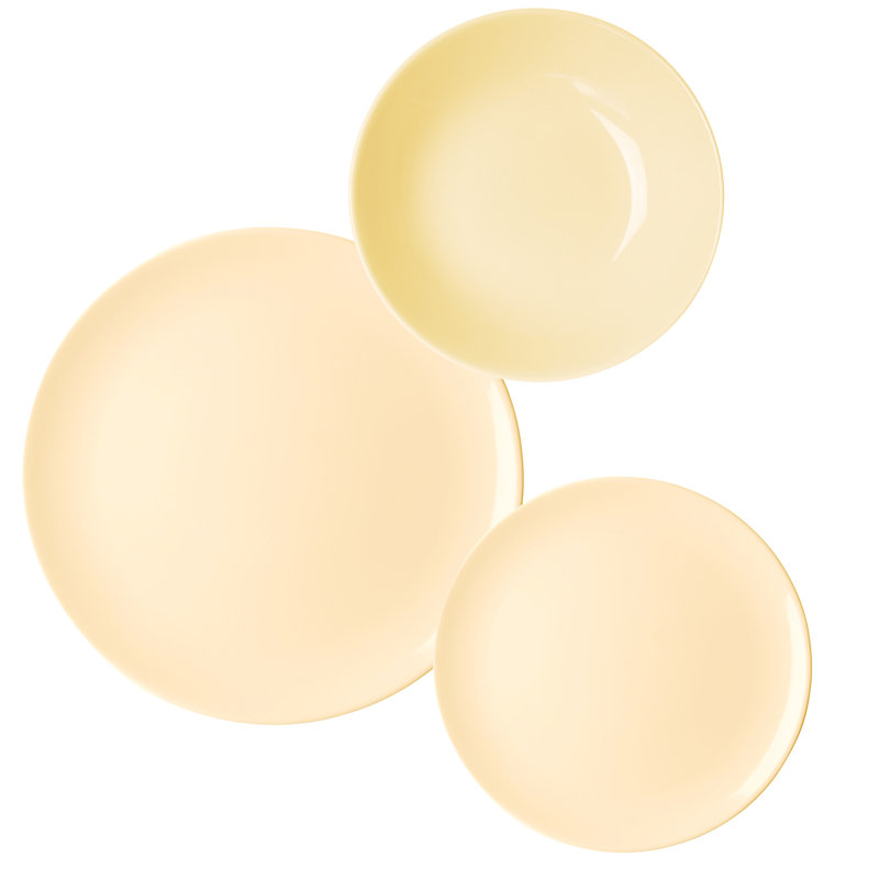 New Cream Piece Ceramic Dinnerware Set - Service for 6