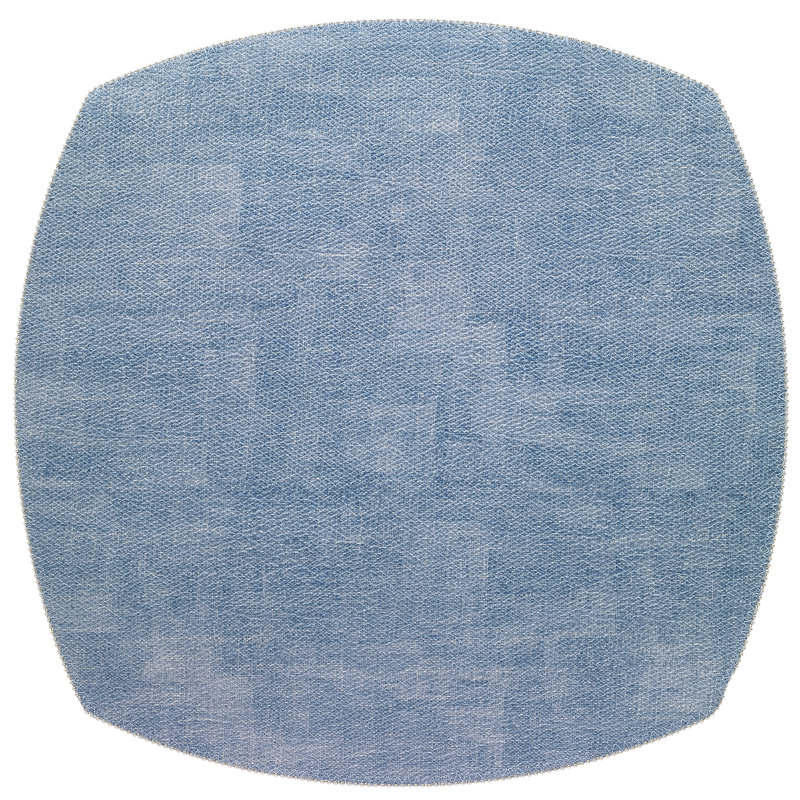 Allure Placemat with Beaded Edge, Ice Blue