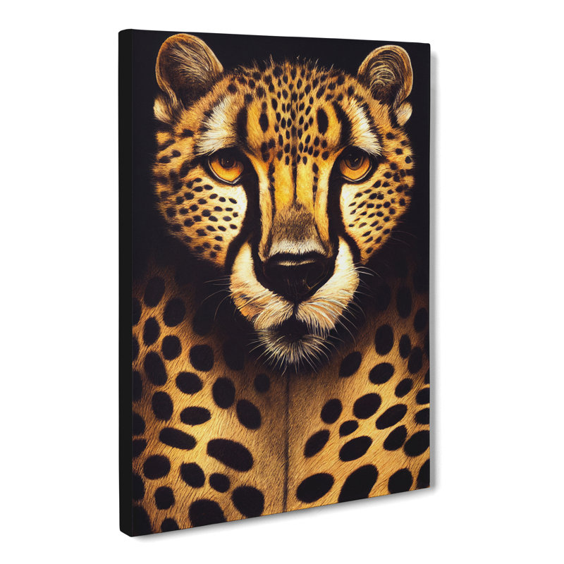 Cheetah Surrealism - Wrapped Canvas, 60cm H x 40cm W x 3cm D