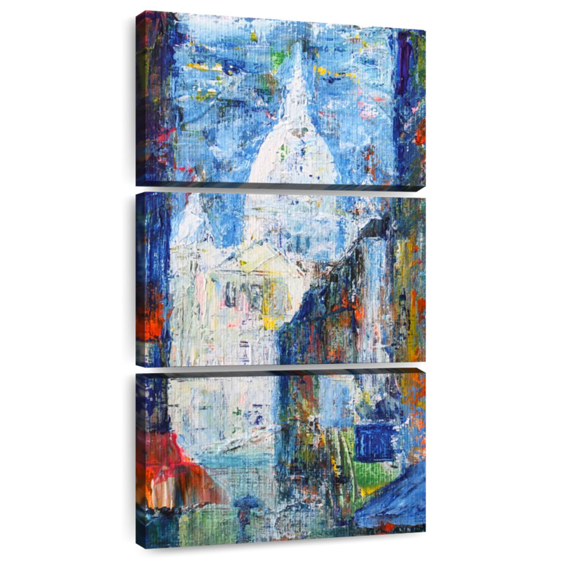 Paris abstrait, H 27 po x l 12 po