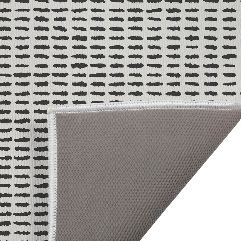 Tapis de toilette rectangulaire absorbant et antidérapant Pasture Play, 34" W x 21" L, Dusty Rose