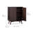 Tremolo Modern 2-Door Accent Cabinet with Adjustable Shelves & Fluted Push-Open Fronts for Living Room or Entryway-1365732931